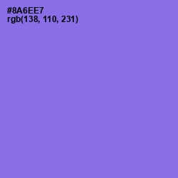 #8A6EE7 - Medium Purple Color Image