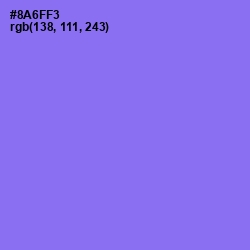 #8A6FF3 - Medium Purple Color Image