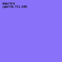 #8A71F9 - Medium Purple Color Image