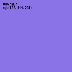 #8A72E7 - Medium Purple Color Image