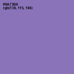#8A73B8 - Purple Mountain's Majesty Color Image