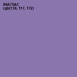 #8A75AC - Purple Mountain's Majesty Color Image