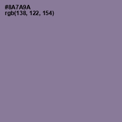#8A7A9A - Mountbatten Pink Color Image