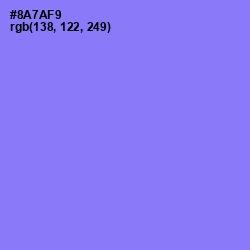 #8A7AF9 - Medium Purple Color Image