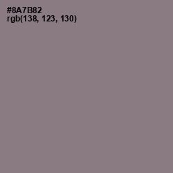 #8A7B82 - Mountbatten Pink Color Image