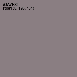 #8A7E83 - Mountbatten Pink Color Image