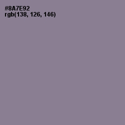 #8A7E92 - Mountbatten Pink Color Image