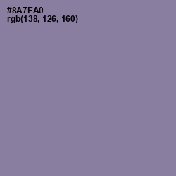 #8A7EA0 - Lavender Purple Color Image