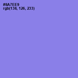 #8A7EE9 - Medium Purple Color Image