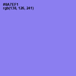 #8A7EF1 - Medium Purple Color Image