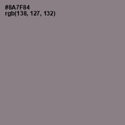 #8A7F84 - Mountbatten Pink Color Image