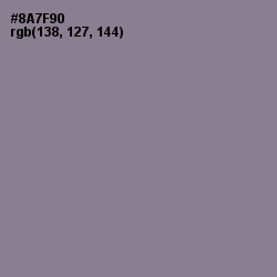 #8A7F90 - Mountbatten Pink Color Image