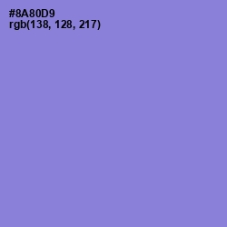 #8A80D9 - Chetwode Blue Color Image
