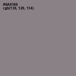 #8A8186 - Suva Gray Color Image