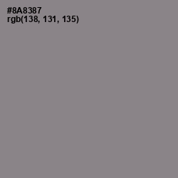 #8A8387 - Suva Gray Color Image