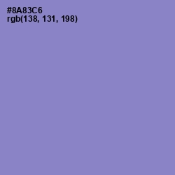 #8A83C6 - Chetwode Blue Color Image