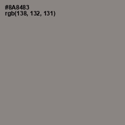 #8A8483 - Natural Gray Color Image