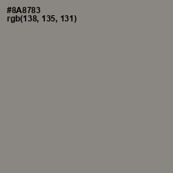 #8A8783 - Natural Gray Color Image
