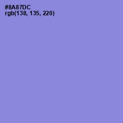 #8A87DC - Chetwode Blue Color Image