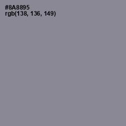 #8A8895 - Oslo Gray Color Image