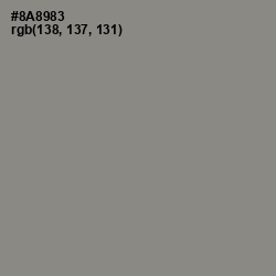 #8A8983 - Natural Gray Color Image