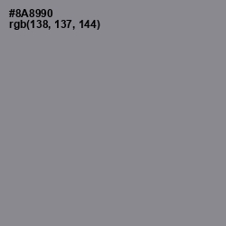 #8A8990 - Oslo Gray Color Image