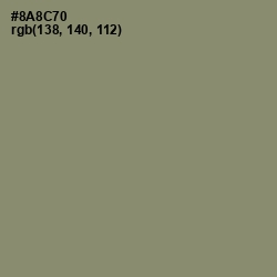 #8A8C70 - Granite Green Color Image