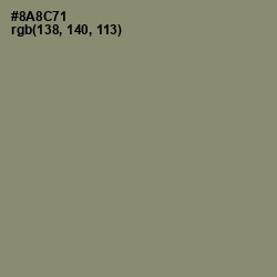 #8A8C71 - Granite Green Color Image