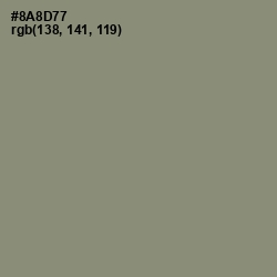 #8A8D77 - Granite Green Color Image