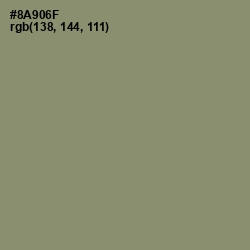 #8A906F - Battleship Gray Color Image