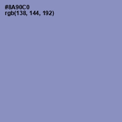 #8A90C0 - Blue Bell Color Image