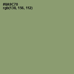 #8A9C70 - Battleship Gray Color Image