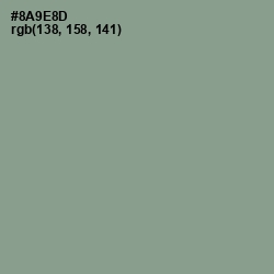 #8A9E8D - Spanish Green Color Image