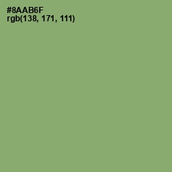 #8AAB6F - Olivine Color Image