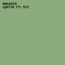 #8AAB7B - Olivine Color Image