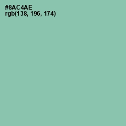 #8AC4AE - Shadow Green Color Image