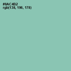 #8AC4B2 - Shadow Green Color Image