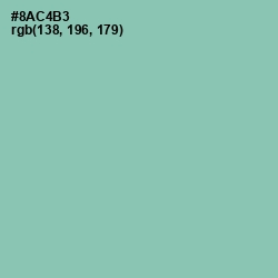 #8AC4B3 - Shadow Green Color Image
