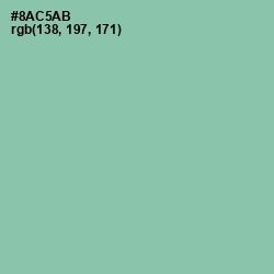 #8AC5AB - Vista Blue Color Image