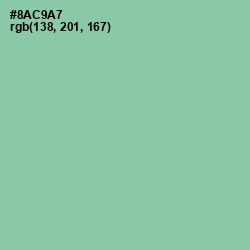 #8AC9A7 - Vista Blue Color Image