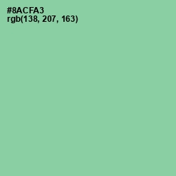 #8ACFA3 - Vista Blue Color Image