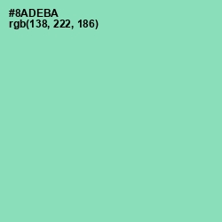 #8ADEBA - Vista Blue Color Image