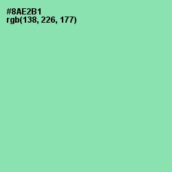 #8AE2B1 - Algae Green Color Image