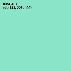 #8AE4C7 - Riptide Color Image