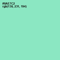 #8AE7C2 - Riptide Color Image