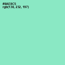 #8AE8C5 - Riptide Color Image