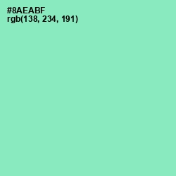 #8AEABF - Algae Green Color Image
