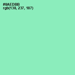 #8AEDBB - Algae Green Color Image