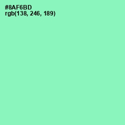 #8AF6BD - Algae Green Color Image