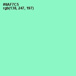 #8AF7C5 - Riptide Color Image